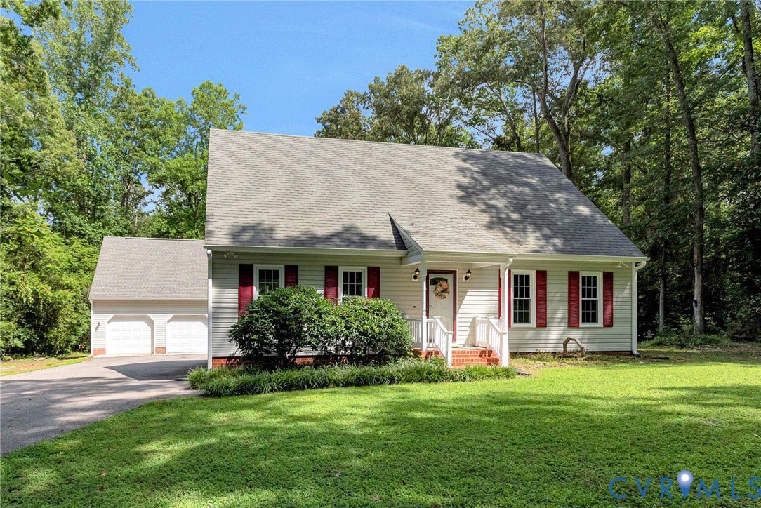 10478 Gould Hill Road, Studley, Hanover, VA 23069 Cape home with large detached 2 car garage and paved drive