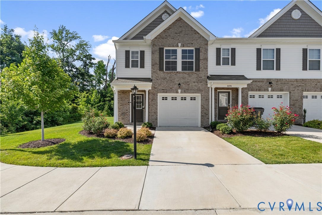 3372 Dewsberry Lane, Henrico, VA 23231 Brick and siding exterior with dark shutters