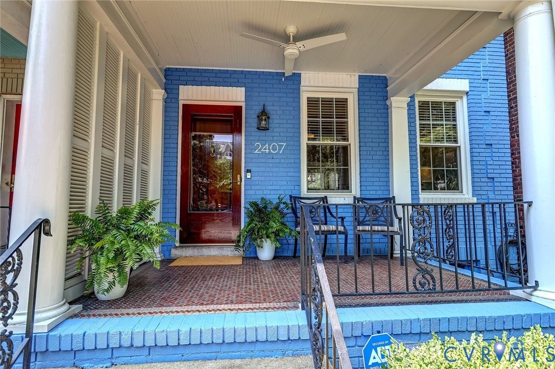 Coveted covered front porch