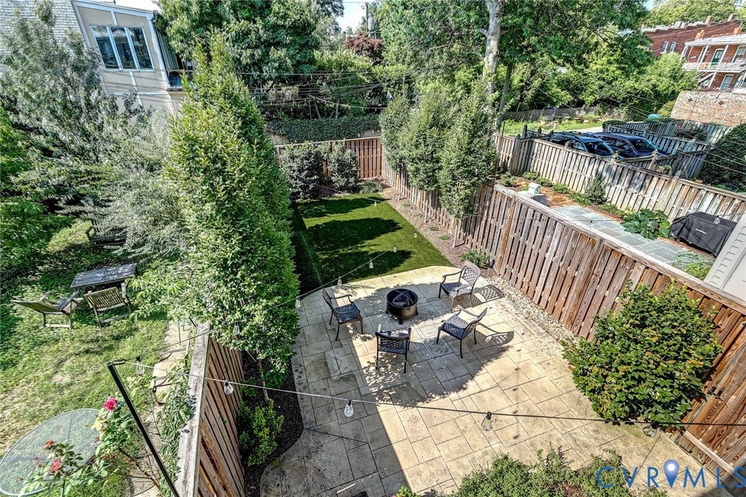 Large yard offers room to grow or create parking.