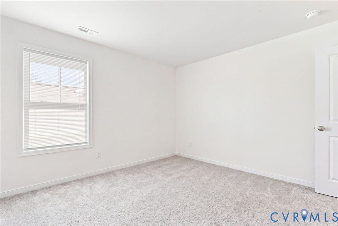 6400 Richwood Trail, Aston Oaks (Section 1), Chesterfield, VA 23120 Light-colored wall-to-wall carpeting, white walls, and a window with blinds