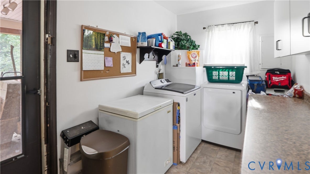 11201 Monday Way, Chesterfield, VA 23112 Utility room with white walls, a single window, and light-toned flooring