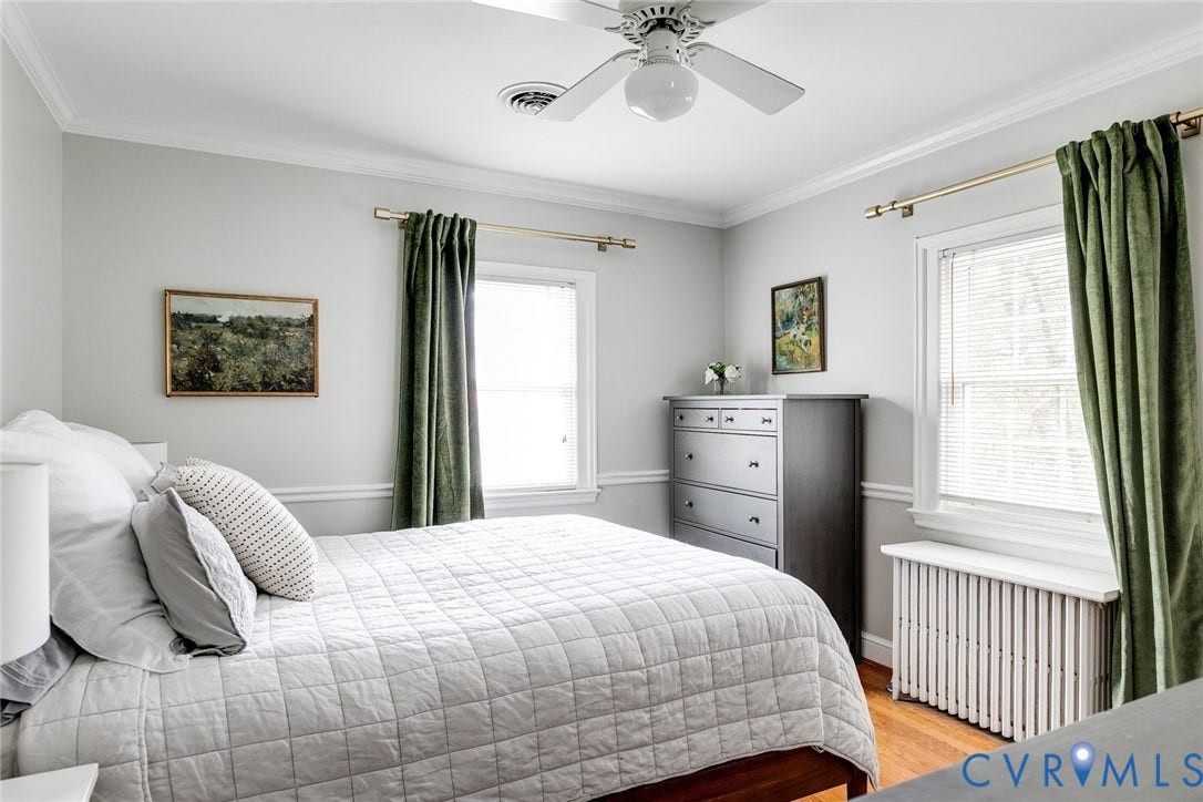 4213 Hillcrest Road, Forest Hill Park, Richmond, VA 23225 Primary bedroom with ceiling fan