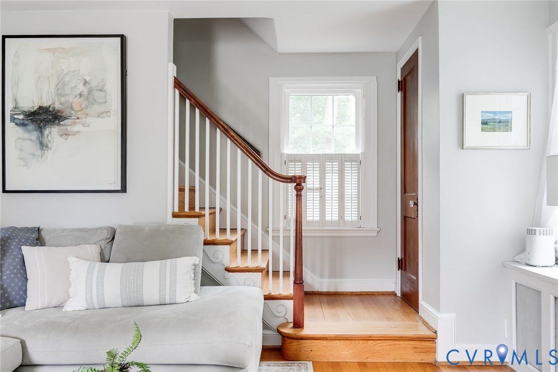 4213 Hillcrest Road, Forest Hill Park, Richmond, VA 23225 Pretty stairway, coat closet