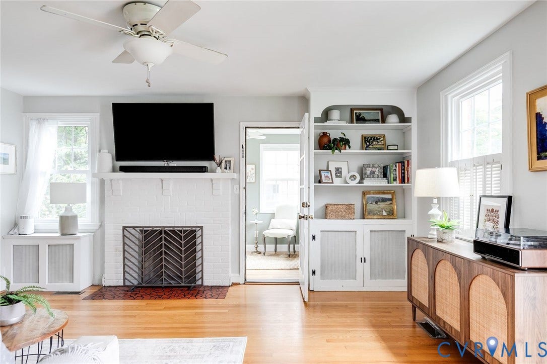 4213 Hillcrest Road, Forest Hill Park, Richmond, VA 23225 Fireplace, built-in bookcases