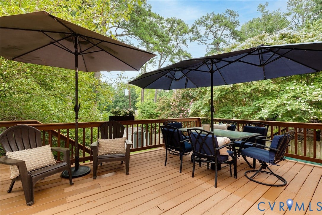 4213 Hillcrest Road, Forest Hill Park, Richmond, VA 23225 Spacious rear deck for entertaining