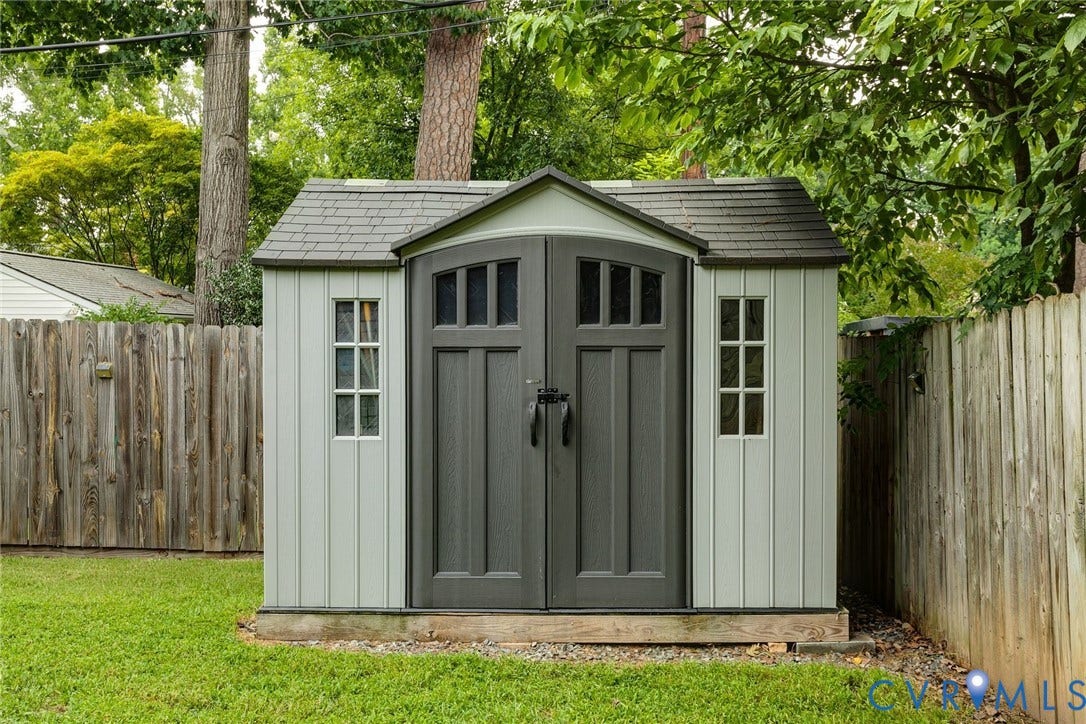 4213 Hillcrest Road, Forest Hill Park, Richmond, VA 23225 Storage shed conveys