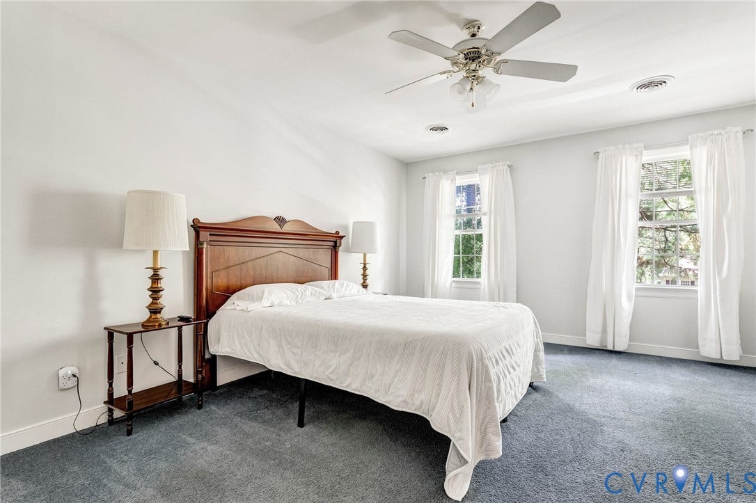 16406 Inchcape Road, Chesterfield, VA 23120 Bright room with light-colored walls and blue carpet