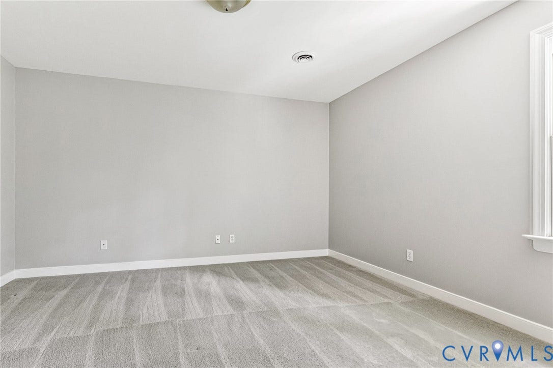 16406 Inchcape Road, Chesterfield, VA 23120 Wall-to-wall carpeting, light gray wall finishes, white trim, and a ceiling-mounted light fixture