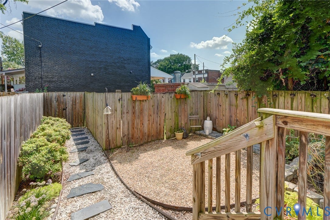 121 S Mulberry Street, The Fan, Richmond, VA 23220 Rear Yard with Privacy Fence