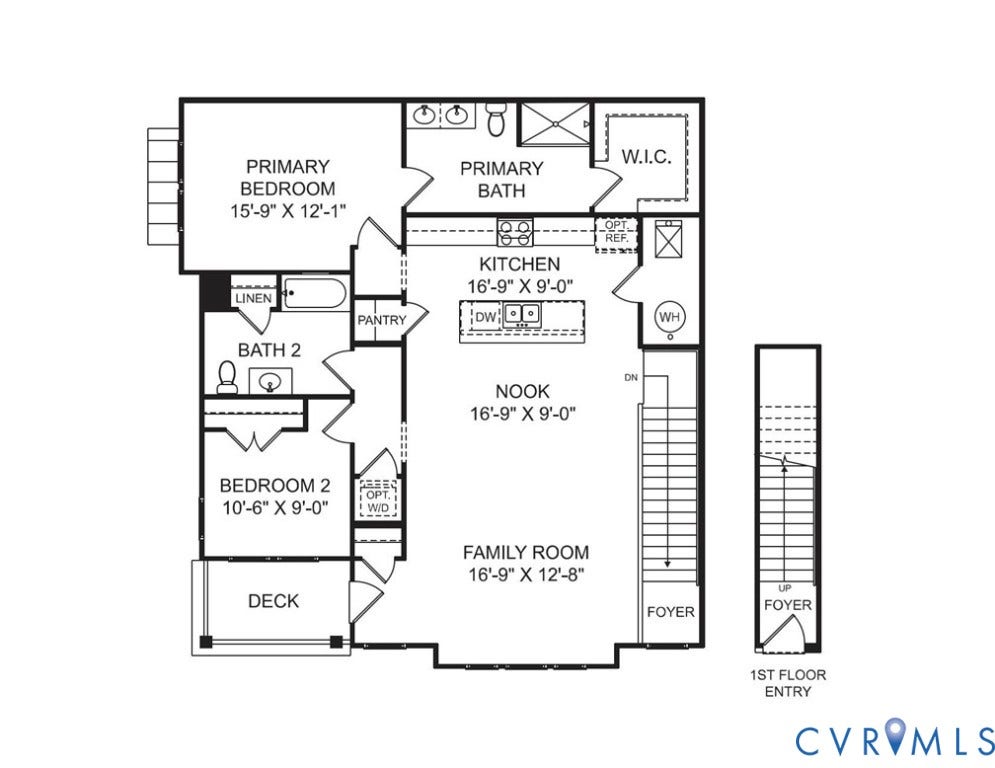 5313 Twisting Vine Lane, #201, The Pointe At Twin Hickory, Glen Allen, VA 23059 Floor Plan