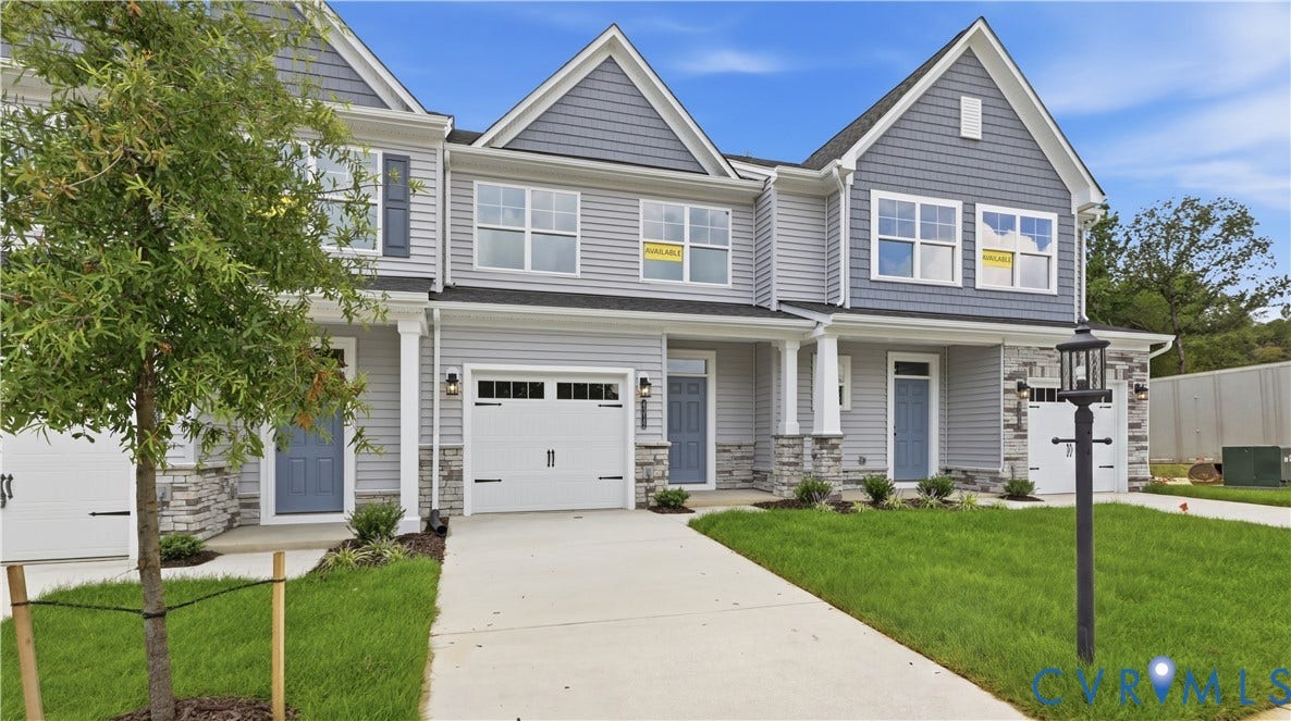 4312 Aurora Drive, The Townes At Mount Hermon, Moseley, VA 23120 This home is MOVE-IN READY! The photo represents the actual home.