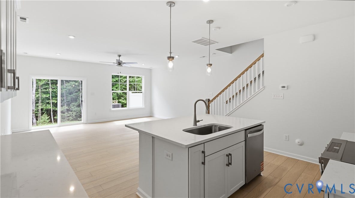 4312 Aurora Drive, The Townes At Mount Hermon, Moseley, VA 23120 This home is MOVE-IN READY! The photo represents the actual home.