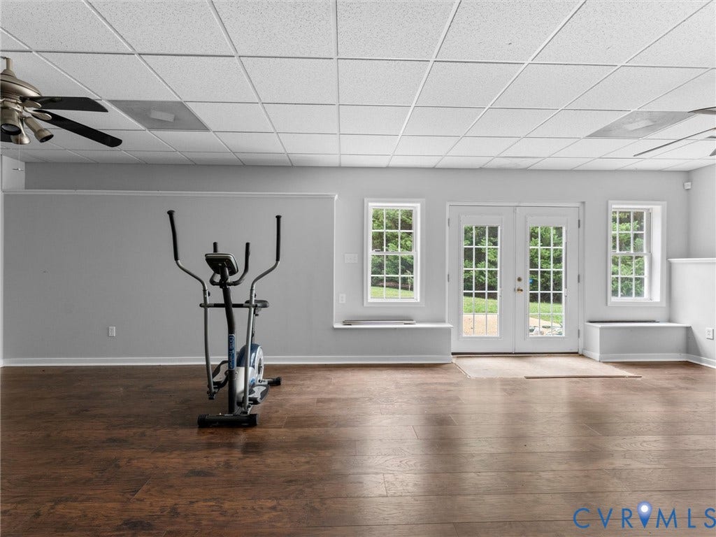 5017 Sadler Glen Place, Glen Allen, VA 23060 Wood-finish flooring, white walls, and a drop ceiling with recessed lighting