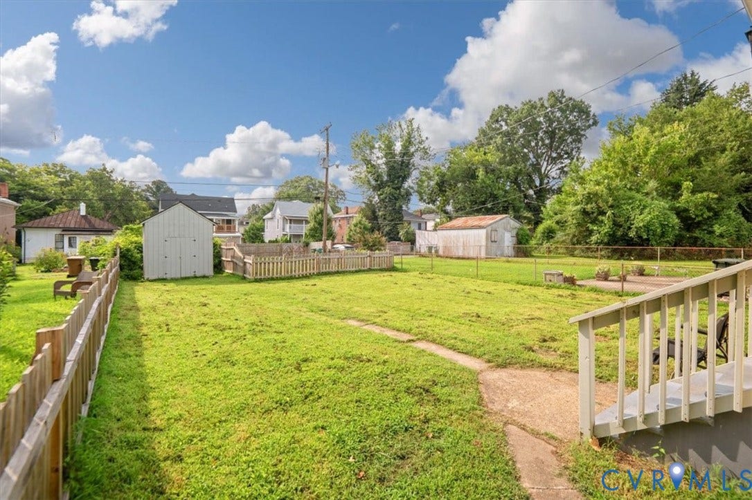 3513 Enslow Avenue, Richmond, VA 23222 Spacious fenced in yard