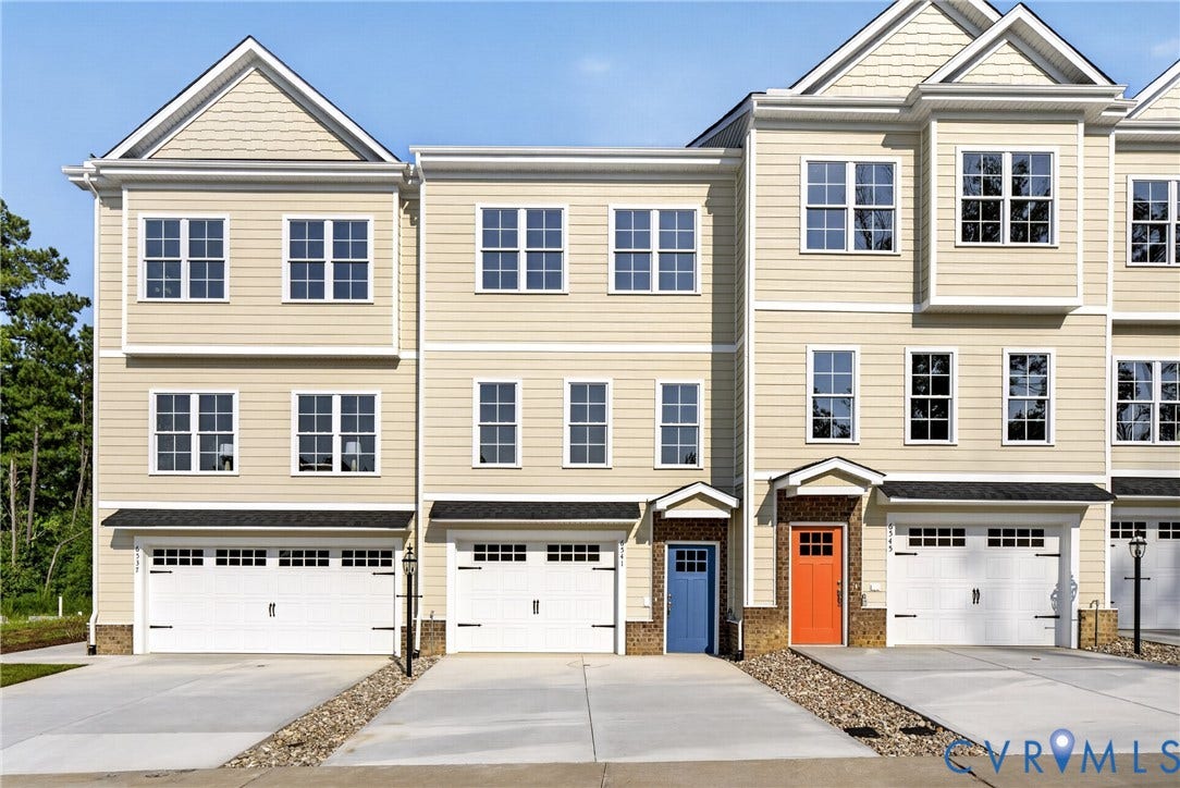 6541 Hardee Haven Place, Midlothian, VA 23112 Cream-toned siding exterior with multiple window configurations
