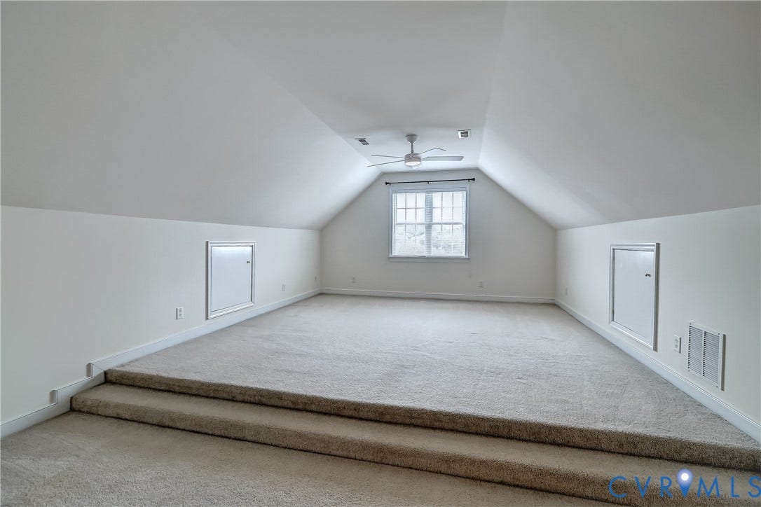 Third floor bedroom with full bath or a great media room option.