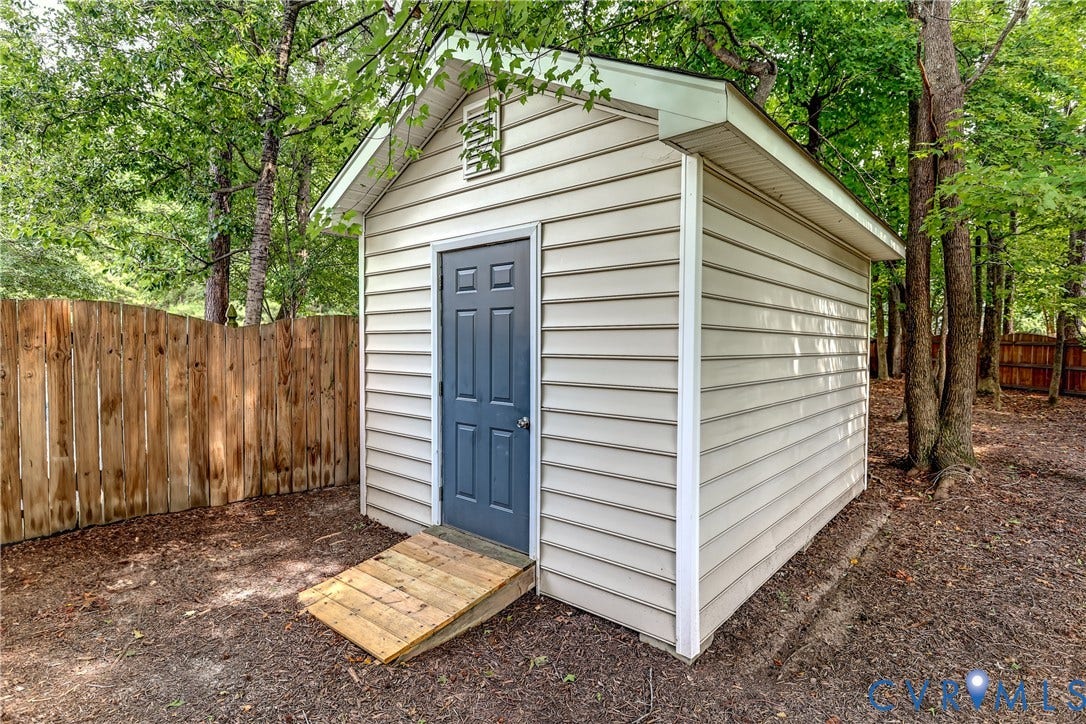 This works for lawn mower, bikes or other stuff you don't want to take up space in the garage.