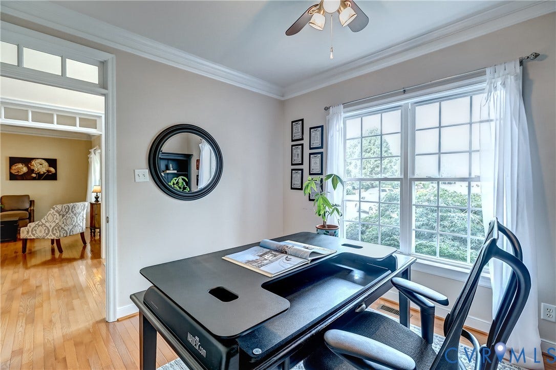 Another view of the first floor office; aka "zoom room."
