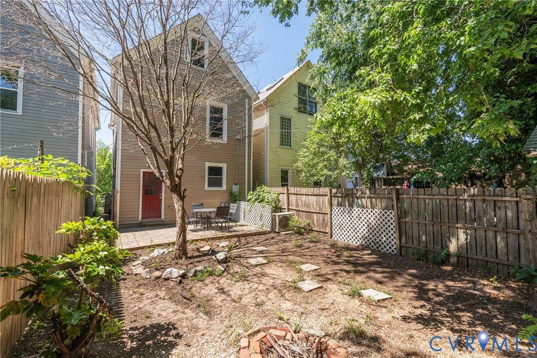 1906 W Main Street, Fan District, Richmond, VA 23220 A peaceful outdoor retreat tucked behind this historic Fan residence.