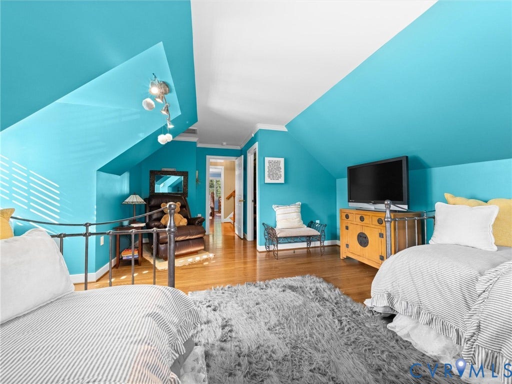15706 Fox Marsh Drive, Moseley, VA 23120 Hardwood flooring, recessed lighting, sloped ceilings, and crown molding