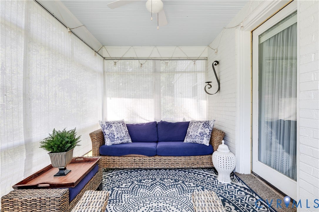 8717 Avalon Drive, Maybeury, Henrico, VA 23229 Screened Porch