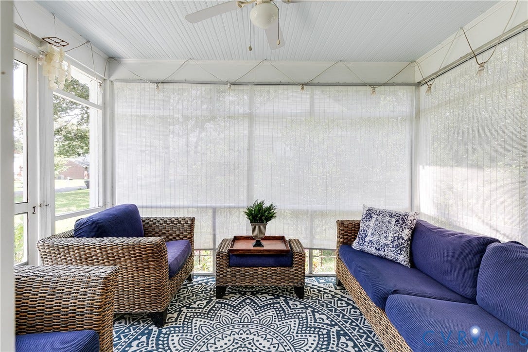 8717 Avalon Drive, Maybeury, Henrico, VA 23229 Screened Porch