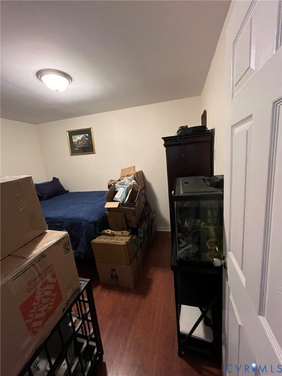 4202 Kempwood Court, Chesterfield, VA 23832 Wood-finish flooring with a flush-mount ceiling light