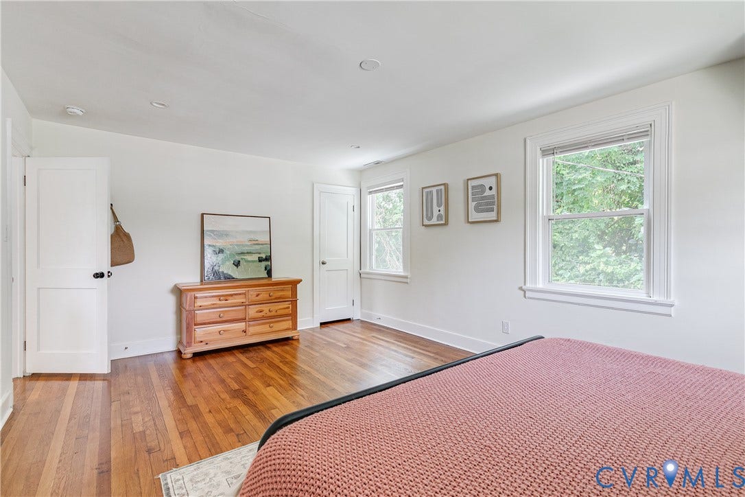 3215 Detroit Avenue, Richmond, VA 23222 Hardwood flooring, white painted walls, two panel interior doors, and recessed lighting