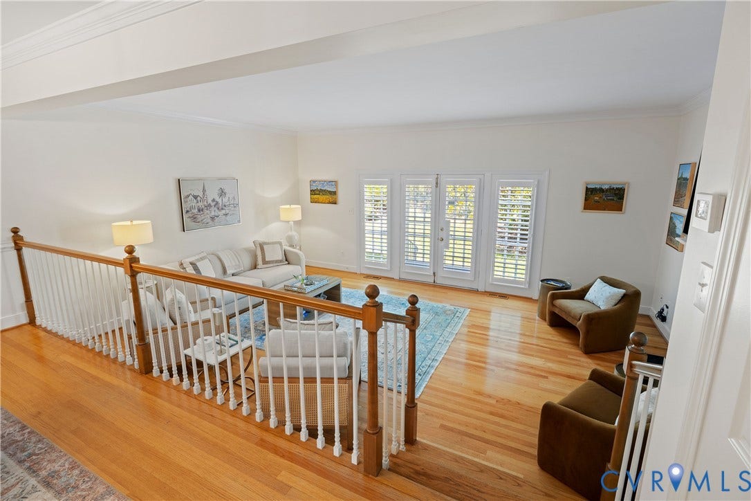 300 N Ridge Road, #97, Henrico, VA 23229 Three steps down to the living room
