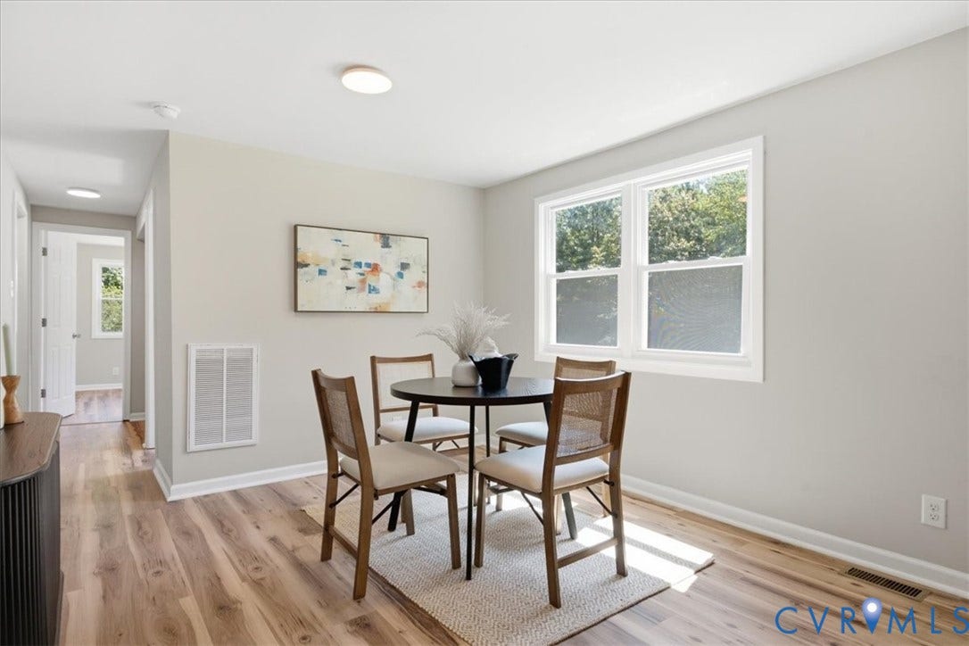 16111 Walkers Mill Road, Stony Creek, VA 23832 Light wood-finish flooring complements neutral wall tones