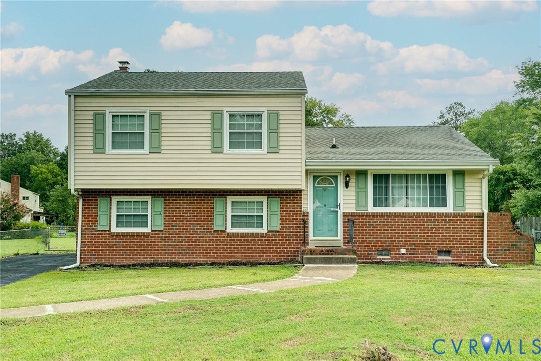 10104 Terry Court, Henrico, VA 23228 Brick and siding exterior with a gabled roof