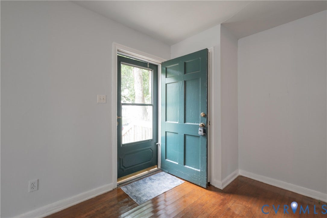 1704 Westhill Road, Richmond, VA 23226 Entry with storm door opens into the main living area