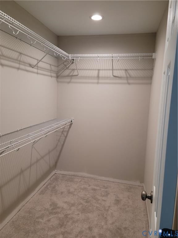 Lot 313 Shenandoah Crossing Drive, Gordonsville, VA 22942 Walk-in closet featuring wire shelving, wire hanging rods, recessed lighting, and carpeted flooring