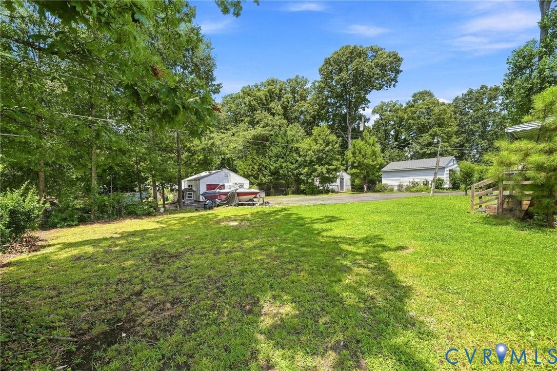 1904 Fon Du Lac Road, Henrico, VA 23229 Expansive grassy yard with mature trees