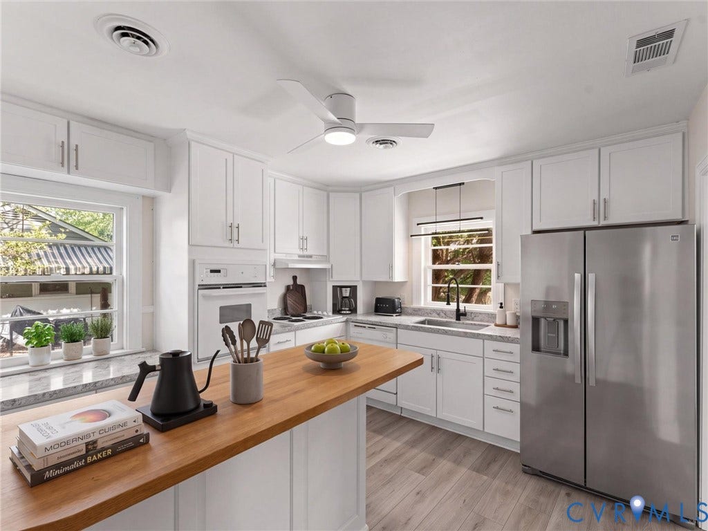 4608 Grove Avenue, Mary Munford, Richmond, VA 23226 Virtually renovated/staged kitchen.