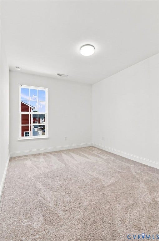 13820 Village View Drive, Midlothian, VA 23114 Neutral-toned carpeting, white walls, and a flush-mount ceiling light fixture