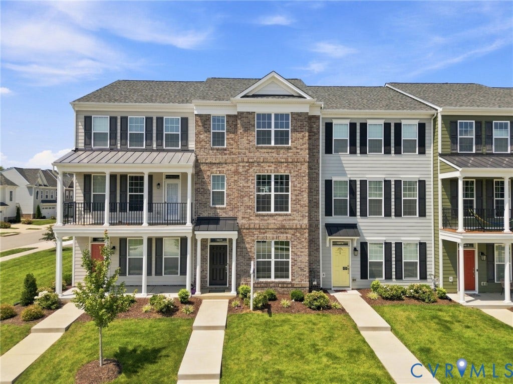 13820 Village View Drive, Midlothian, VA 23114 Brick and siding exterior with black shutters