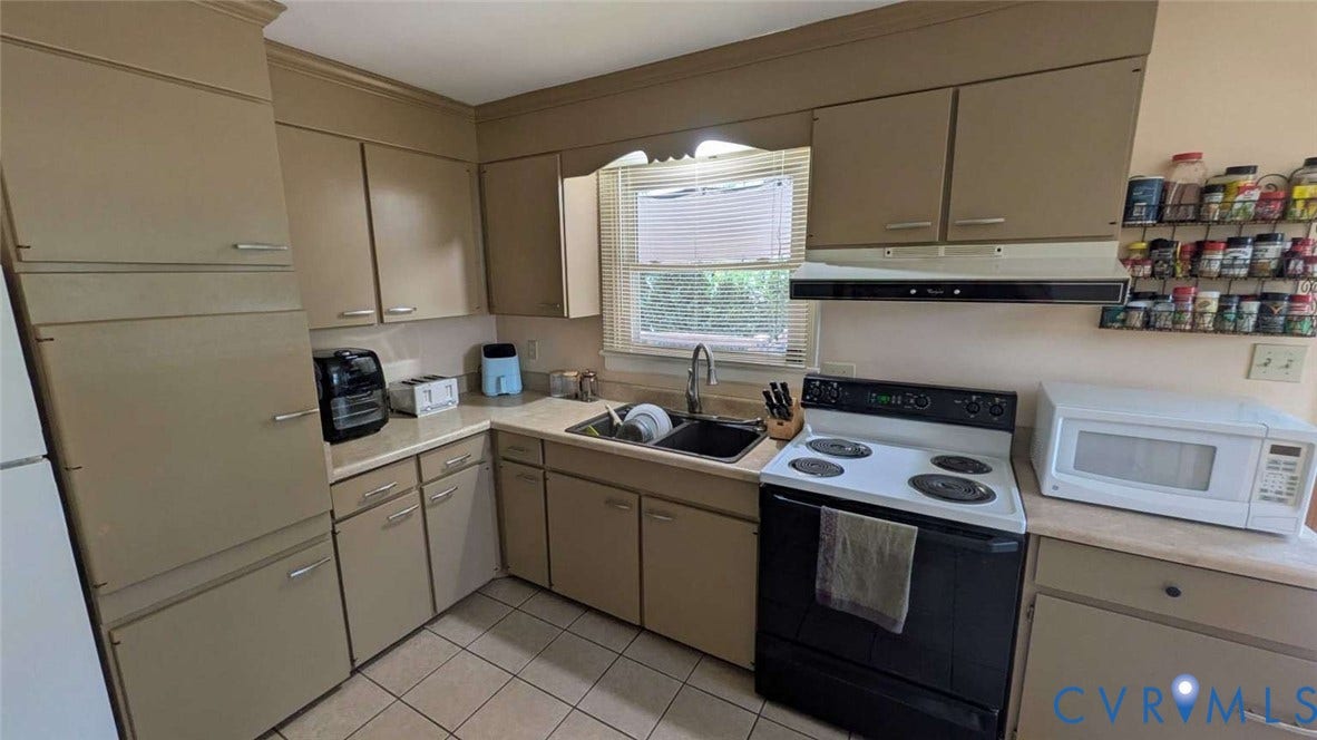 12853 Holly Lane, Manakin Sabot, VA 23103 Kitchen featuring extensive cabinetry, a built-in sink, and a range hood