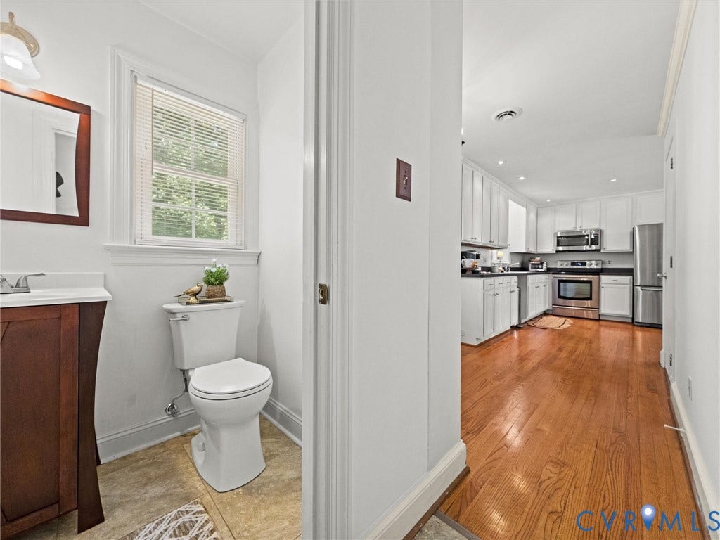guest private half bath