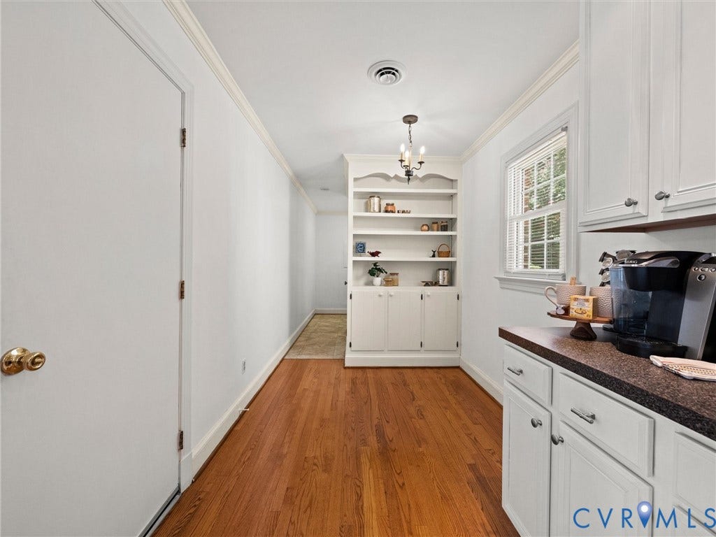 The sweetest space for a conversation area with the built in's full of Charm and Character