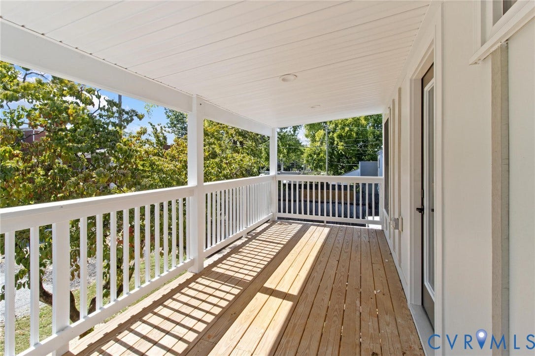 Private balcony off primary bedroom