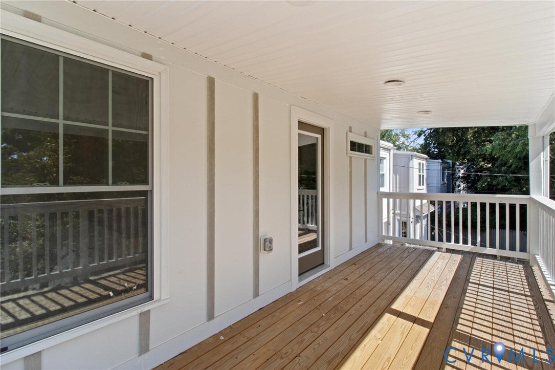 Private balcony off primary bedroom