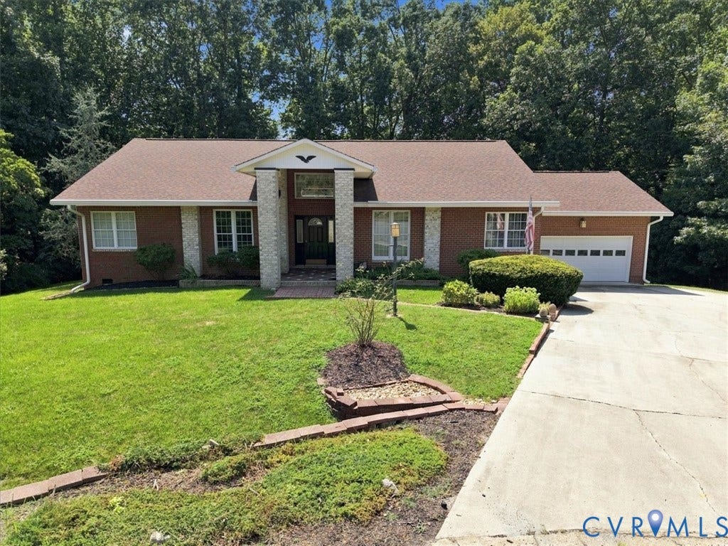 12600 Lilking Road, Chester, VA 23831 Brick exterior with stone accents and a prominent front entry