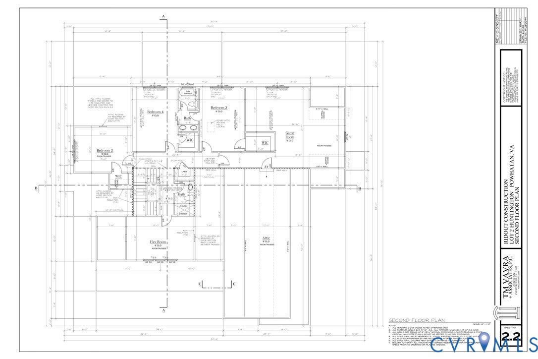 1610 Huntington Woods Trail, The Trails At Huntington, Powhatan, VA 23139 2nd Floor plan