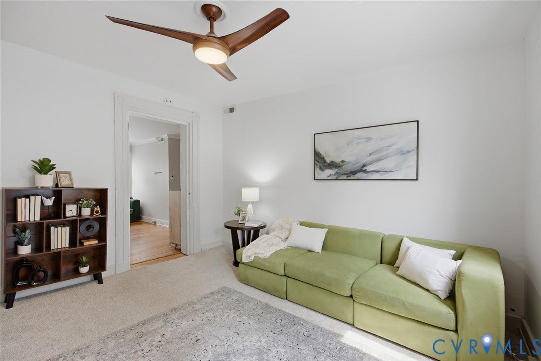 209 W Clay Street, Jackson Ward, Richmond, VA 23220 3rd bedroom or flex Room, access thru primary bedroom, doors to balcony