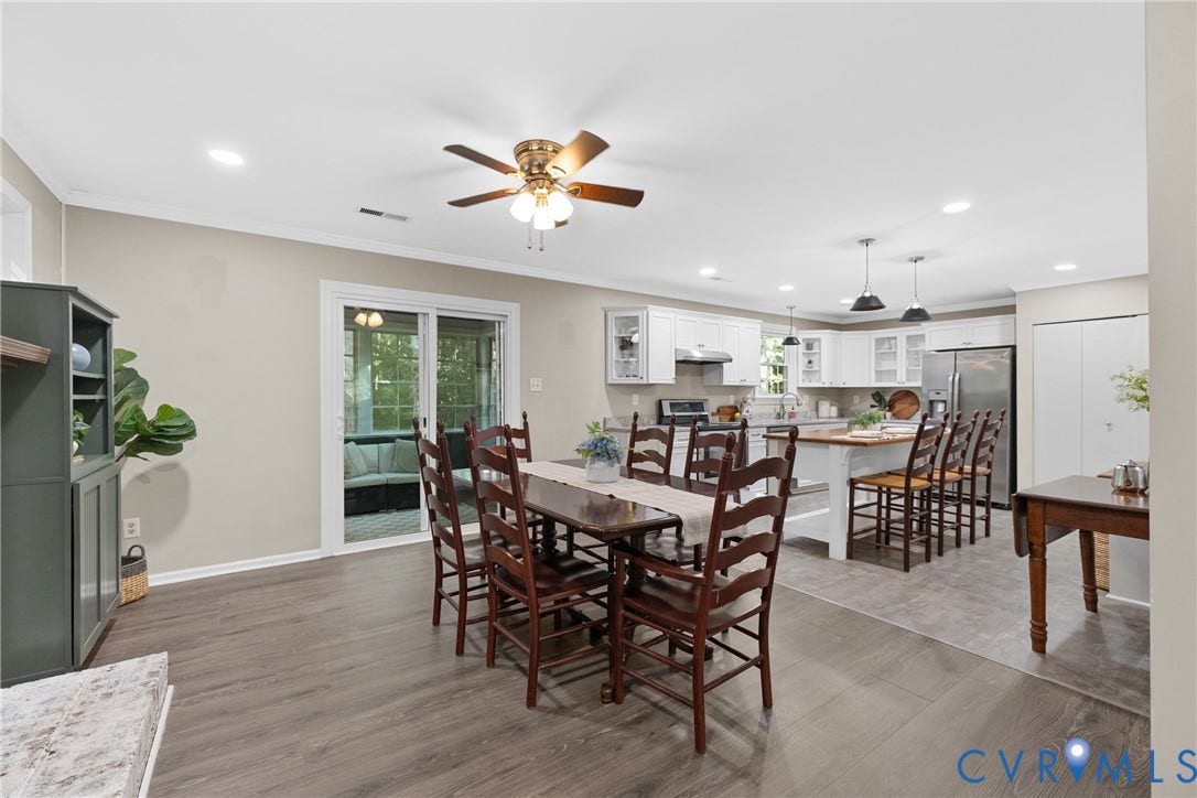 4906 Court Ridge Terrace, Brandermill, Midlothian, VA 23112 Wood-finish flooring throughout, recessed lighting, and a ceiling fan