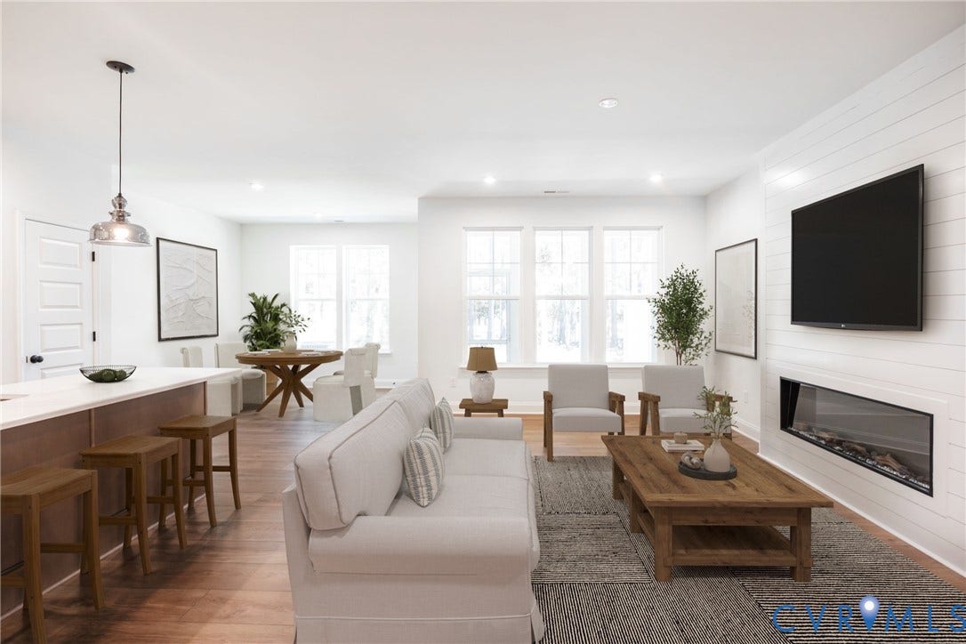Photo includes enhancements to demonstrate furniture placement.