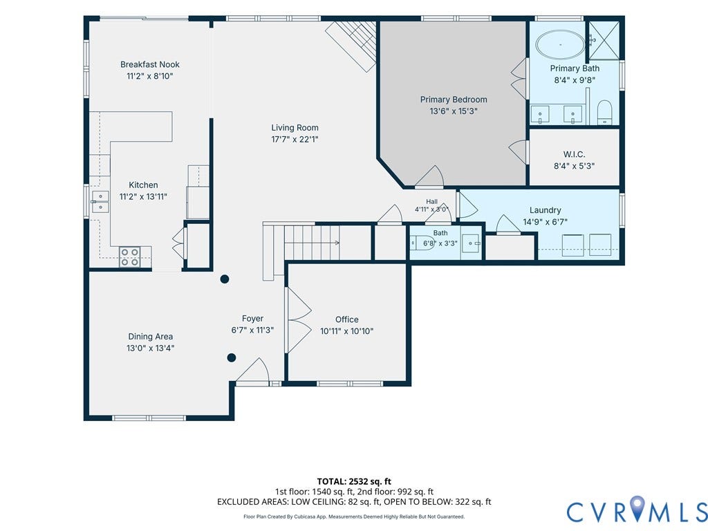 First Floor (minus the garage)