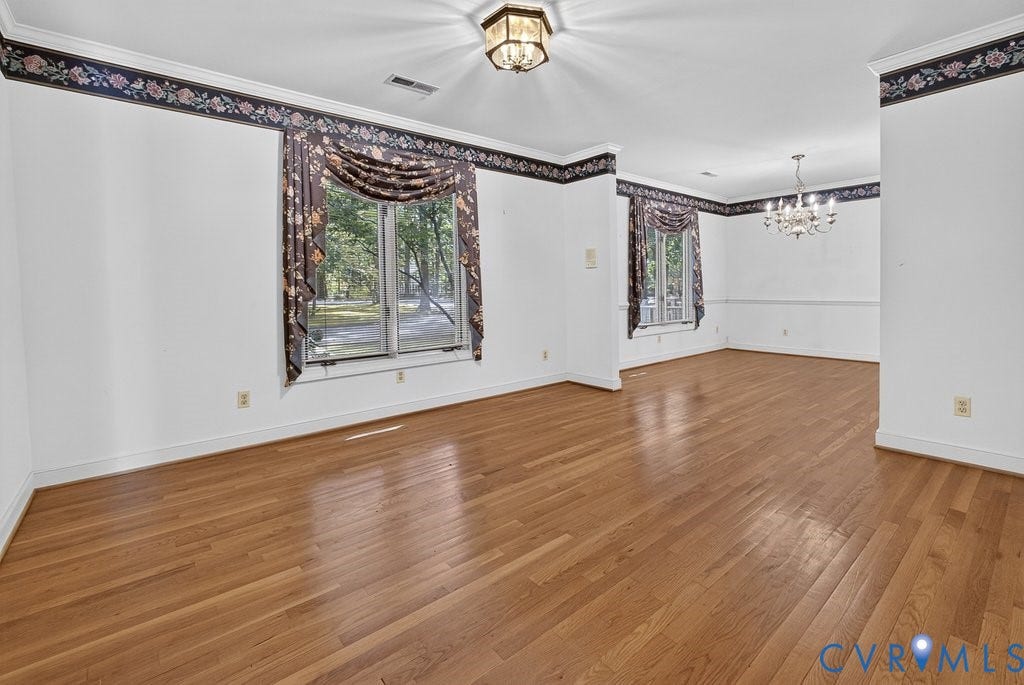 1635 King William Woods Road, Powhatan, VA 23113 Living room and Dining room area